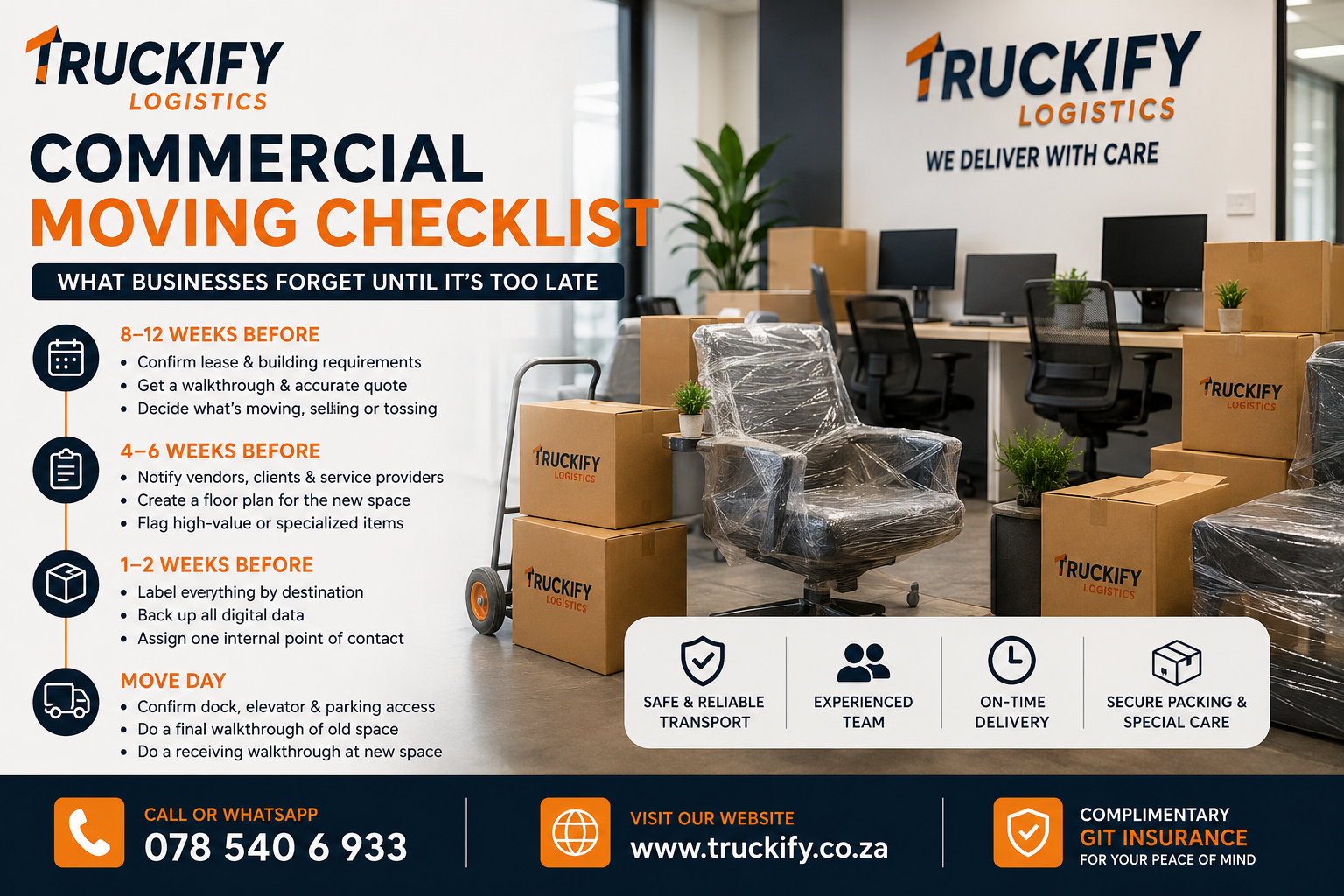 The Commercial Moving Checklist: What Businesses Forget Until It's Too Late